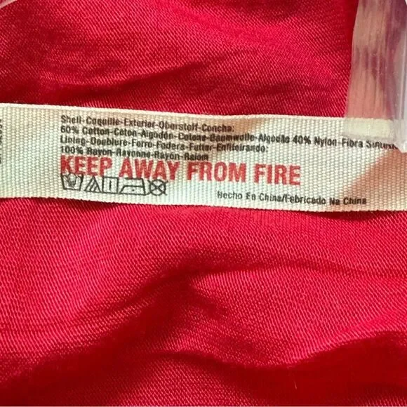 Free People Daydream Red Lace Dress NEW Large Open Back - Picture 8 of 10